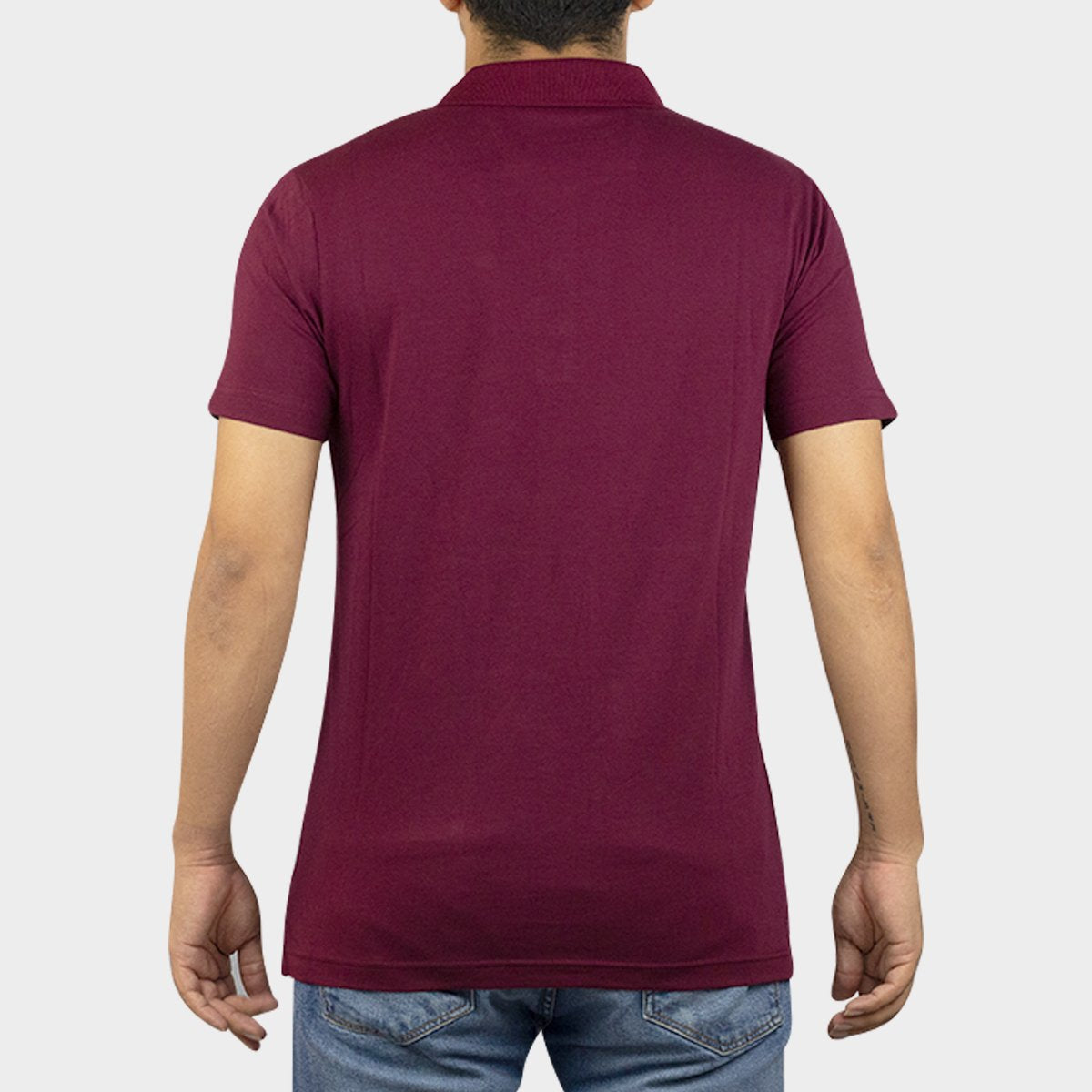 Polo Básico Con Bolsillo Para Hombre