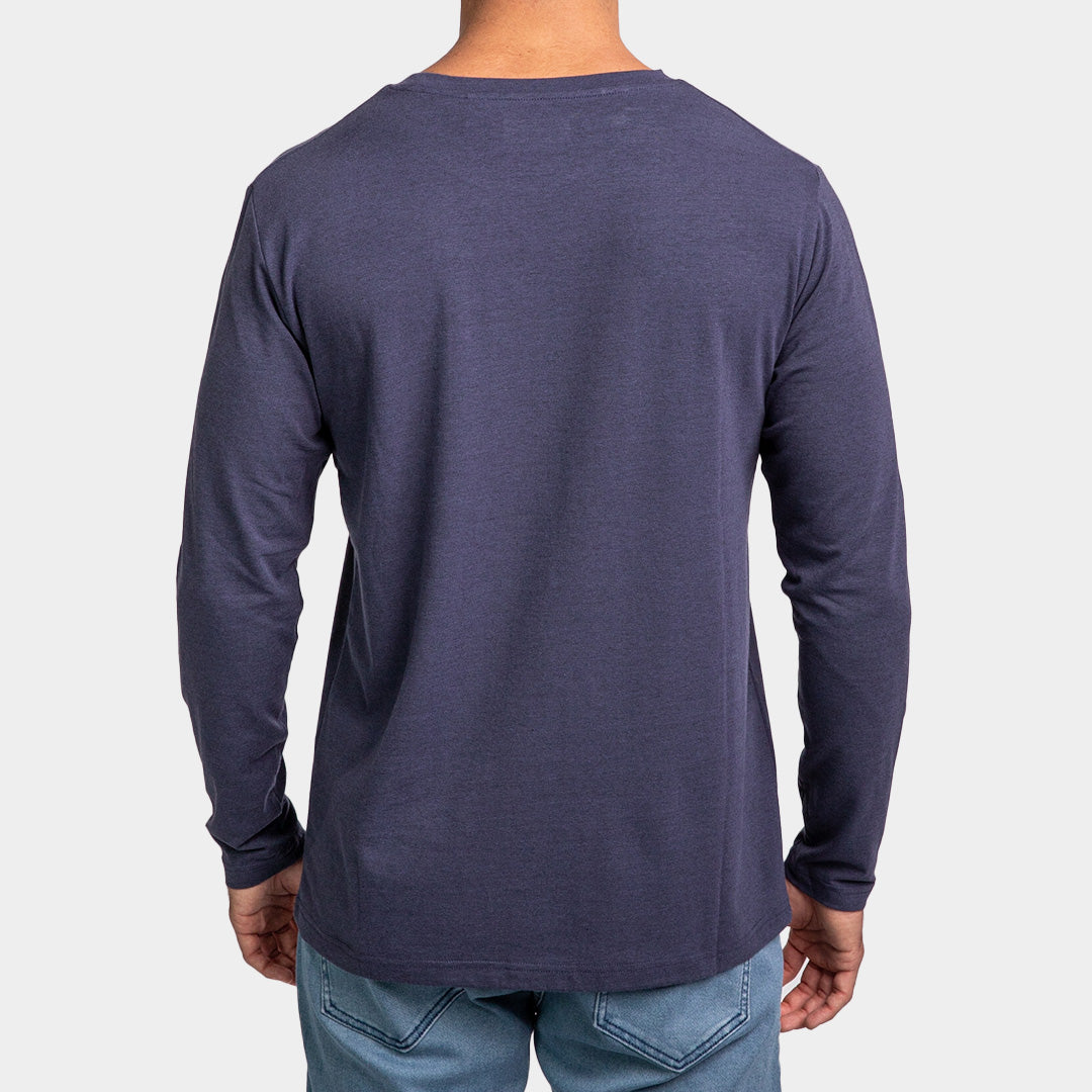 T-Shirt Manga Larga Para Hombre