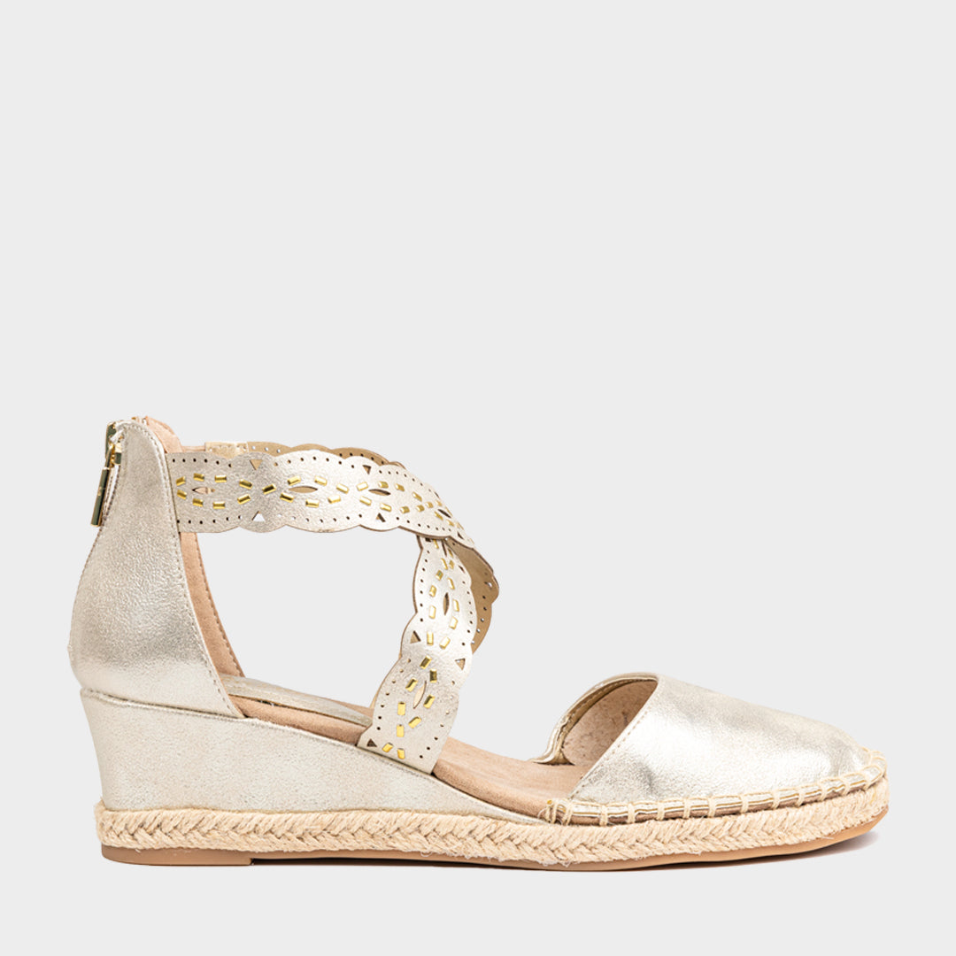 Clo X Band Wedge Laser Plataforma Para Mujer