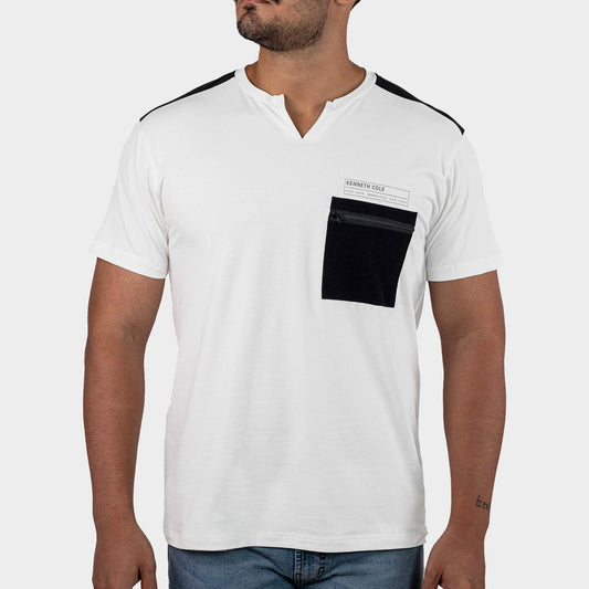 Camisa Para Hombre Cuello Redondo Con Botones