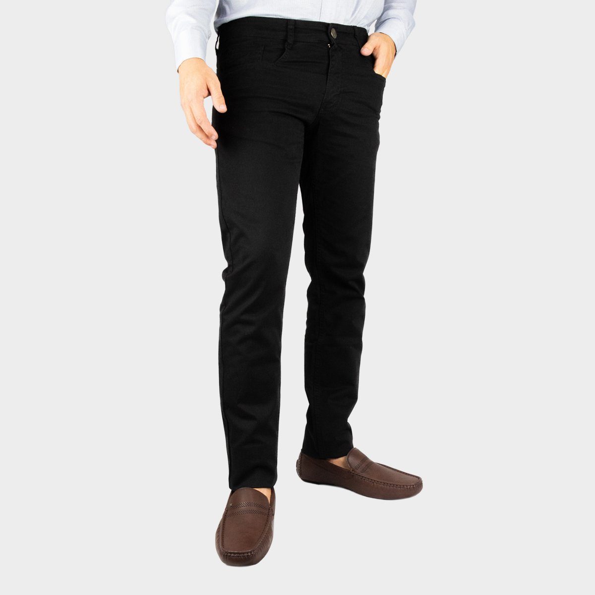 Pantalón Básico De 5 Bolsillos Para Hombre